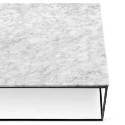 Gleam - Mesa De Centro Marmol Blanco Y Metal Negro 10 Gleam - Mesa De Centro Marmol Blanco Y Metal Negro -Demarques Tienda mesa de centro gleam marmol blanco y metal negro 3