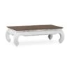 Mesa De Centro Opium 125x70 EVEREST -Demarques Tienda mesa de centro rectangular blanca opium everest