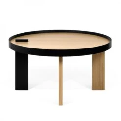 Bruno - Mesa De Centro Redonda Ø80 Cm -Demarques Tienda mesa de centro redonda bruno 3