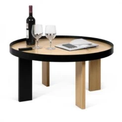 Bruno - Mesa De Centro Redonda Ø80 Cm -Demarques Tienda mesa de centro redonda bruno 4