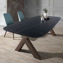 MESA DE COMEDOR ASH FIX CON TAPA DE PORCELANICO