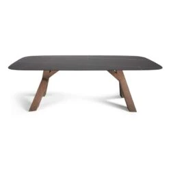 MESA DE COMEDOR ASH FIX CON TAPA DE PORCELANICO -Demarques Tienda mesa de comedor ash fix con tapa de procelanico 4