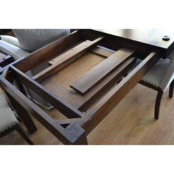 Mesa De Comedor Extensible 160x90 A 220x90 -Demarques Tienda mesa de comedor colonial extensible lateral 3