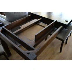 Mesa De Comedor Extensible 160x90 A 220x90 -Demarques Tienda mesa de comedor colonial extensible lateral 4