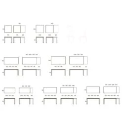 Mesa De Comedor Extensible De Cristal VISION 9 Mesa De Comedor Extensible De Cristal VISION -Demarques Tienda mesa de comedor de diseno minimalista vision 3