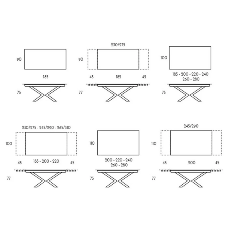 Mesa De Comedor Extensible En Porcelanico Y Metal MOTION 4 Mesa De Comedor Extensible En Porcelanico Y Metal MOTION - Imagen 2