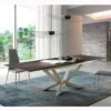 Mesa De Comedor Extensible En Porcelanico Y Metal MOTION -Demarques Tienda mesa de comedor extensible de diseno italiano motion