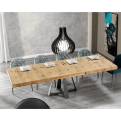 Mesa Cross De Indesan -Demarques Tienda mesa de comedor extensible en madera y metal cross 2