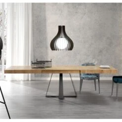 Mesa Cross De Indesan -Demarques Tienda mesa de comedor extensible en madera y metal cross 3