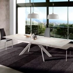 Mesa De Comedor Porcelanico Extensible KROSS -Demarques Tienda mesa de comedor extensible moderna kross 1