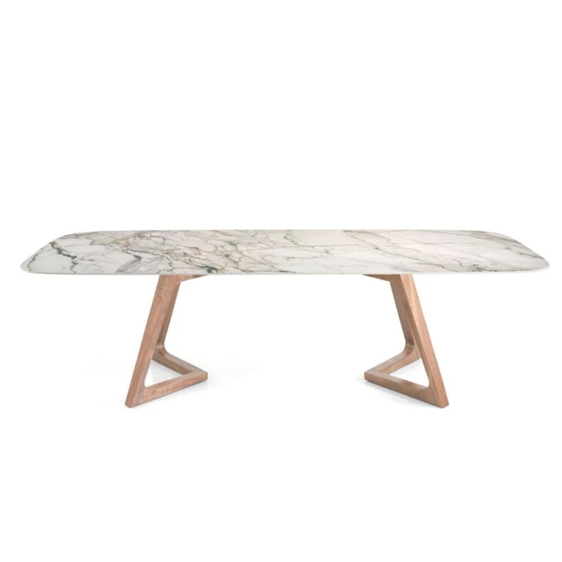 MESA DE COMEDOR NIL FIX CON TAPA DE PORCELANICO 4 MESA DE COMEDOR NIL FIX CON TAPA DE PORCELANICO - Imagen 2