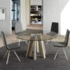 Mesa De Comedor Redonda De Cristal PLAY SIX