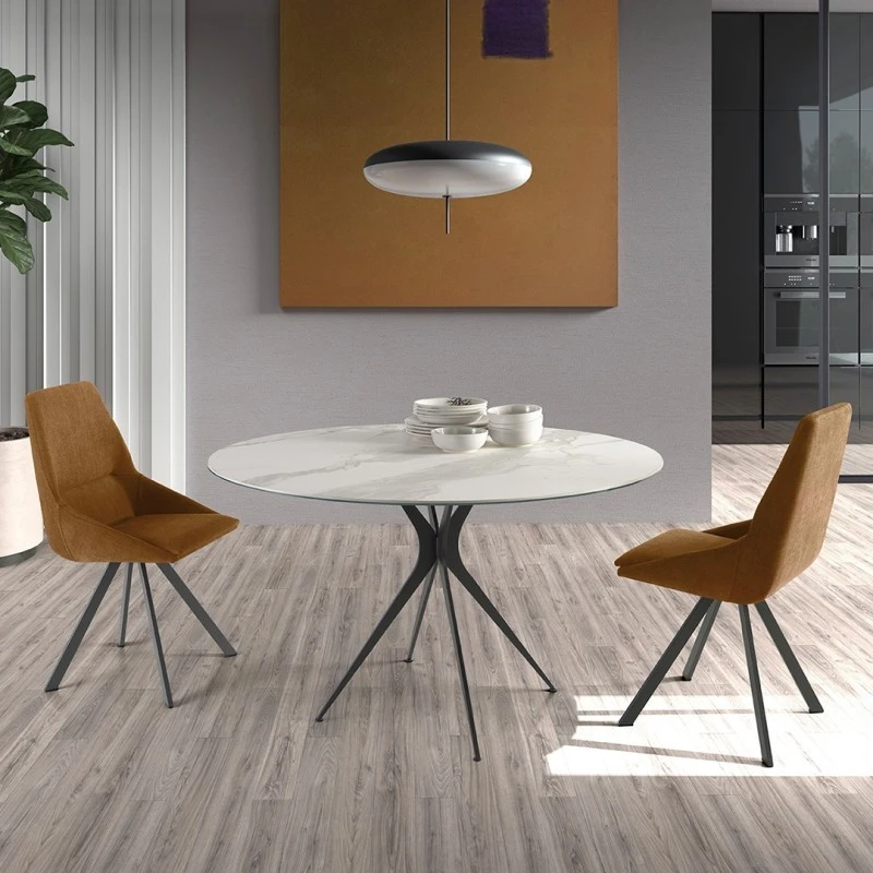 Mesa Redonda En Porcelanico DINING TRENDY 3 Mesa Redonda En Porcelanico DINING TRENDY