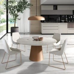 Mesa De Comedor Redonda Porcelanico VEGA 15 Mesa De Comedor Redonda Porcelanico VEGA -Demarques Tienda mesa de comedor redonda porcelanico vega 6