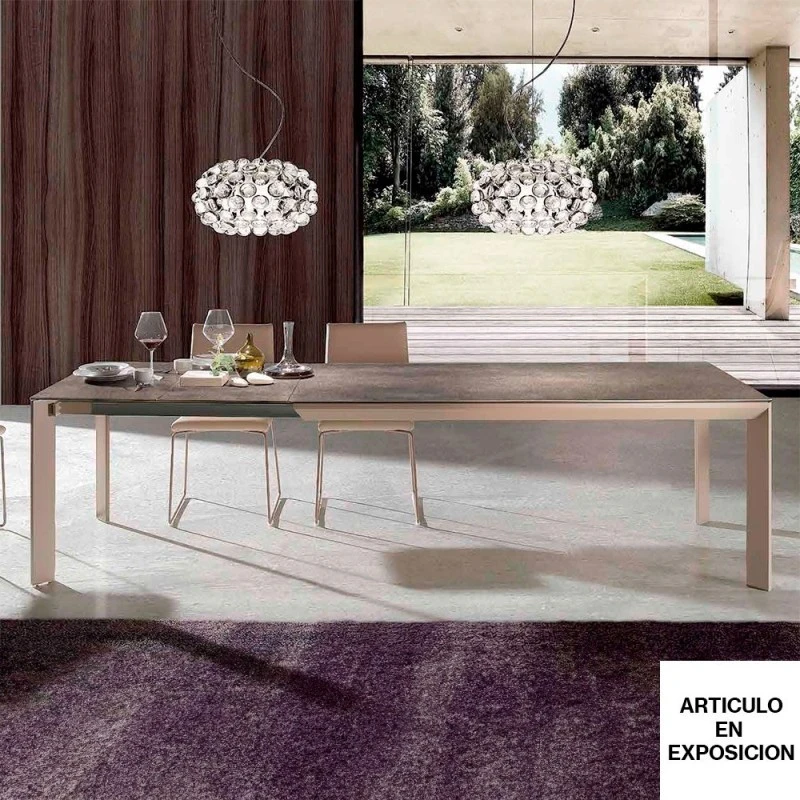 Mesa De Comedor Extensible Porcelanico URBAN 3 Mesa De Comedor Extensible Porcelanico URBAN