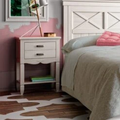 Mesa De Noche Madera Con 1 Cajon AMBERES