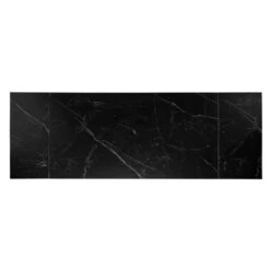 Mesa Extensible Porcelanico Negro Y Patas Metalicas Negras KELLY -Demarques Tienda mesa extensible kelly 160x90 tapa porcelanico negra patas negras 6