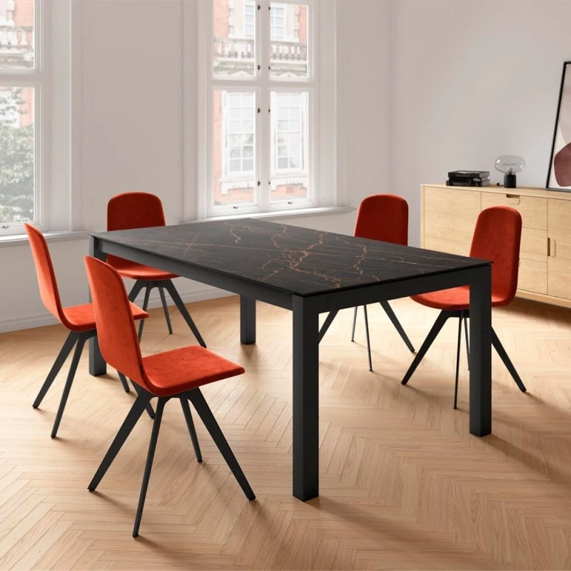 Mesa Extensible KERALA Encimera Dekton Y Patas Metalicas 3 Mesa Extensible KERALA Encimera Dekton Y Patas Metalicas