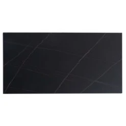 Mesa Extensible Porcelanico Negro Sahara Y Patas Antracita LISA -Demarques Tienda mesa extensible lisa 140x90 tapa porcelanico negro sahara patas antracita 4