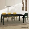 Mesa Extensible Porcelanico Negro Solid ENZO -Demarques Tienda mesa extensible porcelanico solid negro enzo