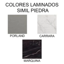 Mesa Extensible Redonda Comedor LAREDO Melamina Diseño Piedra -Demarques Tienda mesa extensible redonda comedor laredo lacado piedra 2