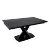 Mesa Extensible Porcelanico Negro 180x90 Patas Negras VALERI -Demarques Tienda mesa extensible valeri 180x90 tapa porcelanico negra patas negras