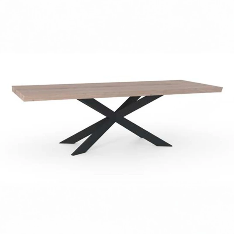 Mesa Madera Maciza Roble Envejecido MASTER STAR 3 Mesa Madera Maciza Roble Envejecido MASTER STAR