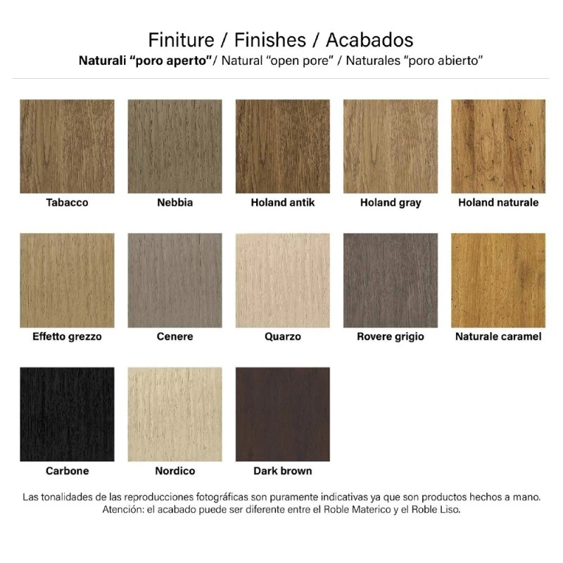 Mesa Madera Maciza Roble Envejecido Pata Cristal MASTER WALL V 6 Mesa Madera Maciza Roble Envejecido Pata Cristal MASTER WALL V - Imagen 4