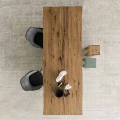 Mesa Madera Maciza Roble Envejecido Y Pata Metalicas MASTER PASS -Demarques Tienda mesa madera maciza roble envejecido y pata metalicas master pass 2