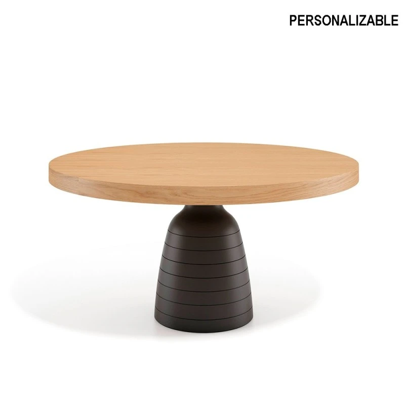 Mesa Redonda Comedor Con Pie Central Madera SUTTON 3 Mesa Redonda Comedor Con Pie Central Madera SUTTON