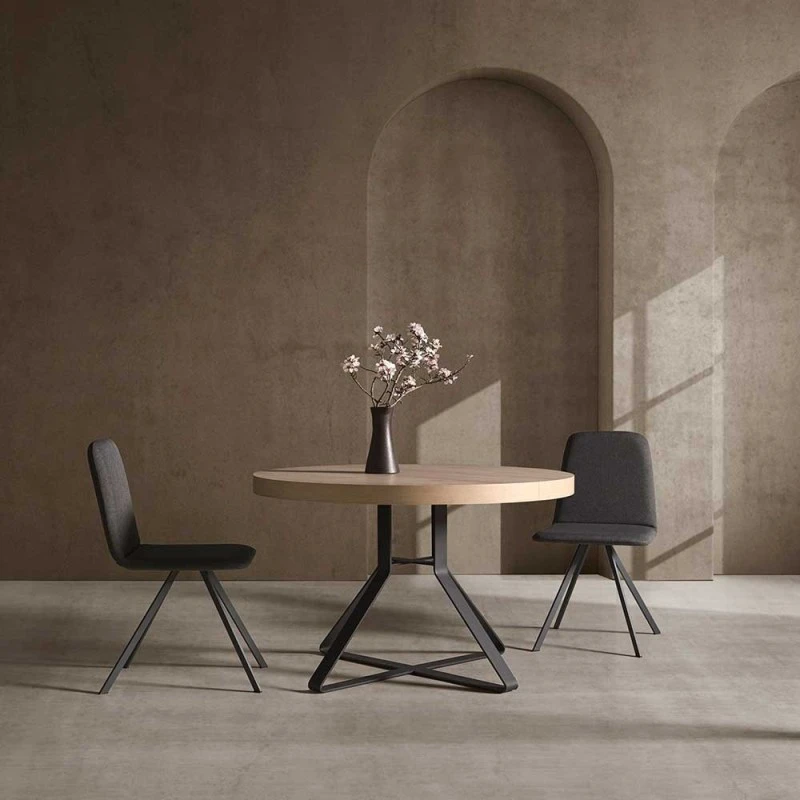 Mesa Redonda Extensible Pie Central Metalico HYDRA 4 Mesa Redonda Extensible Pie Central Metalico HYDRA - Imagen 2