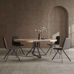 Mesa Redonda Extensible Pie Central Metalico HYDRA