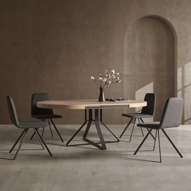 Mesa Redonda Extensible Pie Central Metalico HYDRA 3 Mesa Redonda Extensible Pie Central Metalico HYDRA