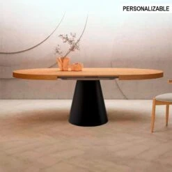 Mesa Redonda Extensible Pie Central HAYON