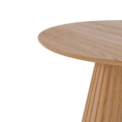 Mesa Redonda Madera De Roble 100 Cm NAYLA -Demarques Tienda mesa redonda roble 100 cm nayla 4