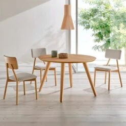 Mesa De Comedor Redonda De Madera VINCA