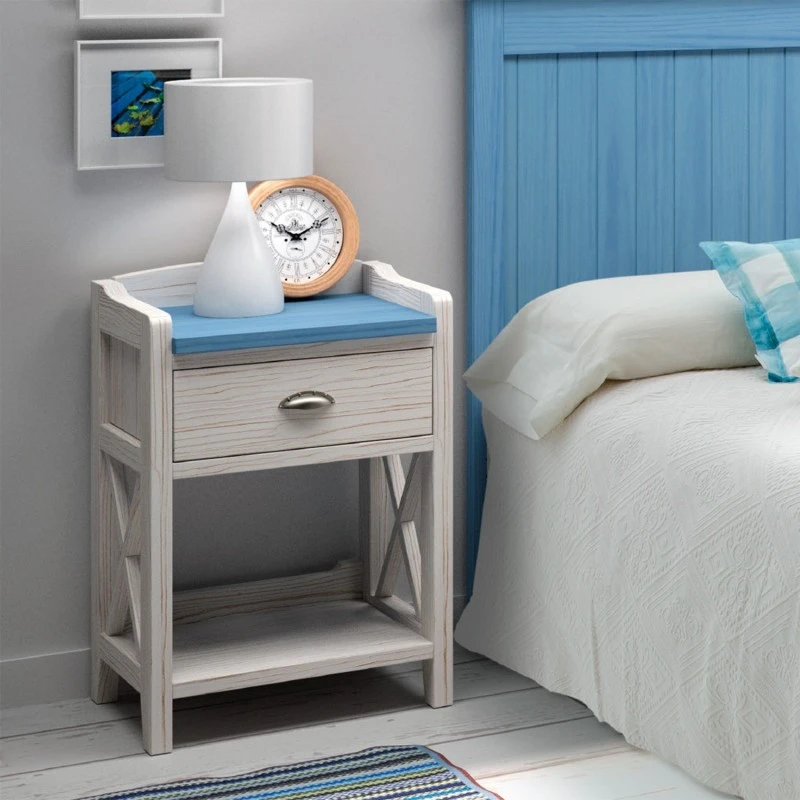 Mesita De Noche Madera Con 1 Cajon Y Hueco VERONA 3 Mesita De Noche Madera Con 1 Cajon Y Hueco VERONA