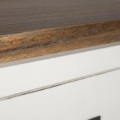 Mesita De Noche Blanca 2 Cajones MOYCOR EVEREST -Demarques Tienda mesita de noche colonial blanca everest 2