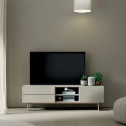 Mueble De Tv 150 Cm Con 2 Cajones + 2 Huecos + 1 Puerta - COMPACT