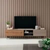 MUEBLE DE TV 195 CM CON 1 PUERTA + 2 HUECOS + 2 CAJONES 1 MUEBLE DE TV 195 CM CON 1 PUERTA + 2 HUECOS + 2 CAJONES -Demarques Tienda mueble de tv 195 cm con 1 puerta 2 huecos 2 cajones