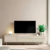 MUEBLE DE TV 195 CM CON 2 PUERTAS Y 2 CAJONES FRENTE PORCELANICO -Demarques Tienda mueble de tv 195 cm con 2 puertas y 2 cajones frente porcelanico