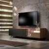 Loft - Mueble De Tv Con Patas Metalicas Y Luz Led -Demarques Tienda mueble de tv loft con patas metalicas y luz led