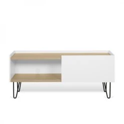 Mueble De Television 140 Cm NINA -Demarques Tienda mueble de tv moderno nina blanco 3