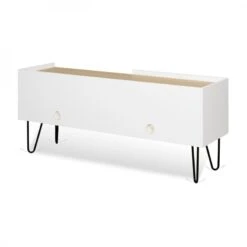 Mueble De Television 140 Cm NINA -Demarques Tienda mueble de tv moderno nina blanco 6