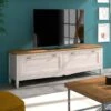 Mueble Tv 4 Cajones 188 Cm AMBERES -Demarques Tienda mueble de tv rustico amberes 4 cajones