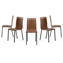 Silla De Cocina De Madera Y Estrutura Metalica NERA -Demarques Tienda nera silla de madera y estructura metalica 2