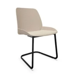 NUEZ - SILLA CON PATAS METALICAS ASIENTO TAPIZADO