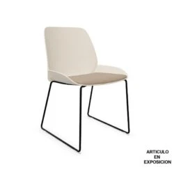Silla Termopropileno Y Patin Metalico NUEZ By Patricia Urquiola