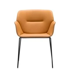 Sillon NUEZ Con Patas Patin Y Asiento Con Respaldo Tapizado -Demarques Tienda nuez sillon con metalicas andreu world 5