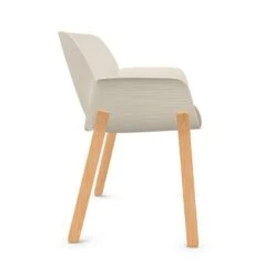 NUEZ - SILLON CON PATAS DE MADERA ASIENTO TAPIZADO -Demarques Tienda nuez sillon con patas de madera asiento tapizado 2